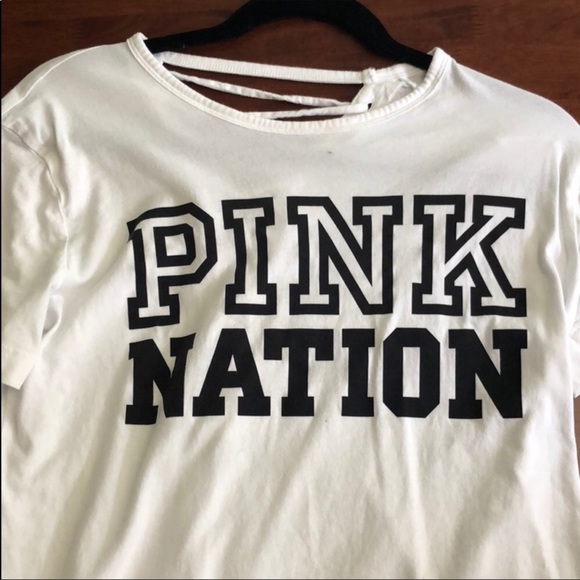 PINK NATION criss-cross back shirt❣️❣️❣️ - Picture 3 of 3